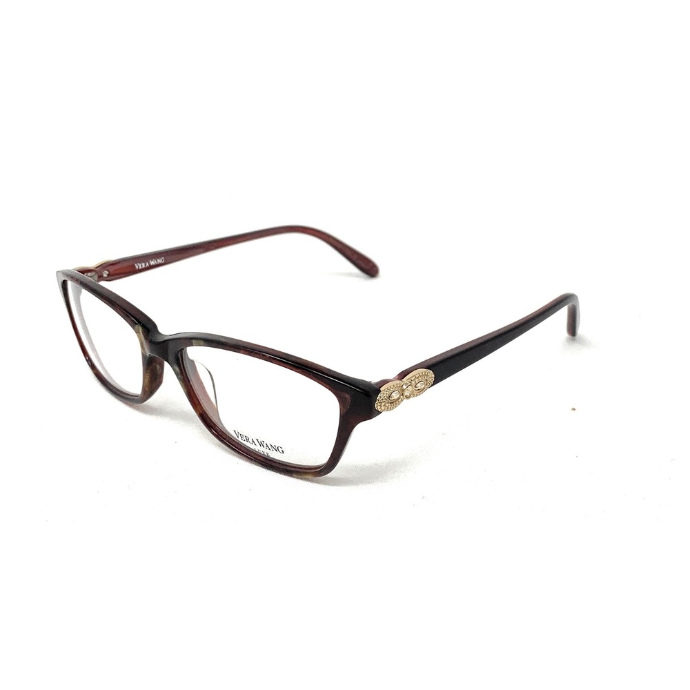 Authentic VERA WANG Aislin SC Scarlet Brown Women's Eyeglasses Frames 54mm